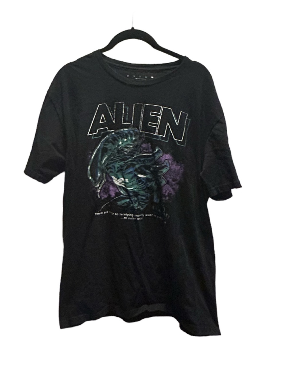 Alien Graphic Black Men's T-Shirt